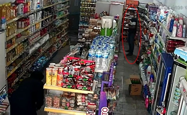 Şampuan hırsızı kamerada