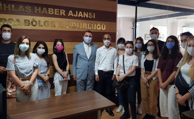 Bursa’da genç gazeteciler sahada eğitim görüyor