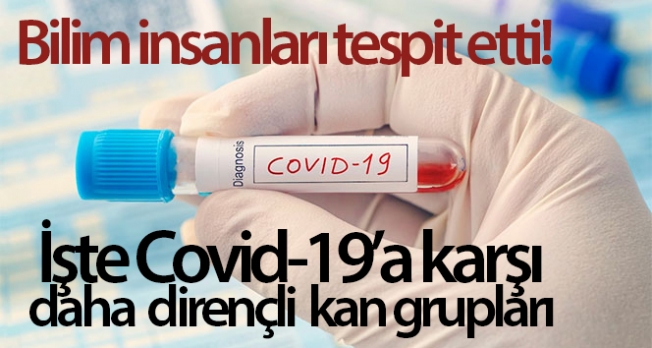 Bilim insanları, bazı kan gruplarının Covid-19’a karşı daha dirençli olduğunu tespit etti