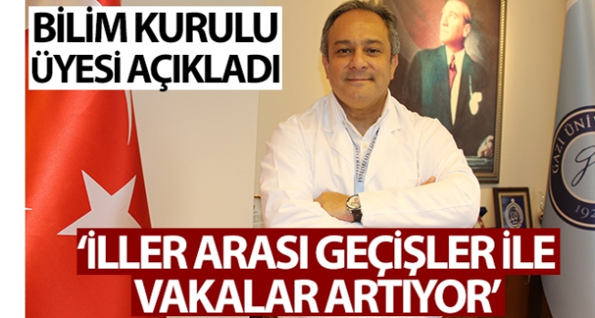 Bilim Kurulu Üyesi İlhan: “İstanbul ve Doğu Marmara’da iller arası geçişler ile birlikte vakaların arttığını görüyoruz”