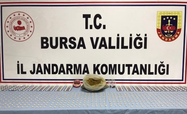 Bursa’da 851 adet uyuşturucu hap ele geçirildi