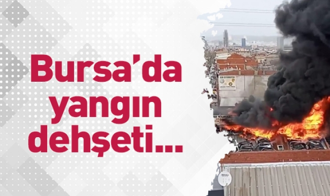 Bursa’da yangın dehşeti...Alevler gökyüzüne yükseldi