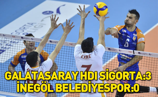 Galatasaray HDI Sigorta: 3 - İnegöl Belediyespor: 0