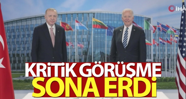 Cumhurbaşkanı Erdoğan- Biden görüşmesi sona erdi