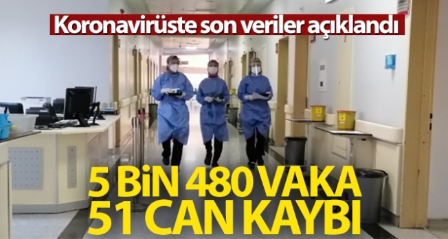 Türkiye'de son 24 saatte 5.480 koronavirüs vakası tespit edildi