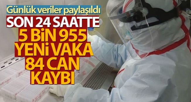 Türkiye'de son 24 saatte 5.955 koronavirüs vakası tespit edildi