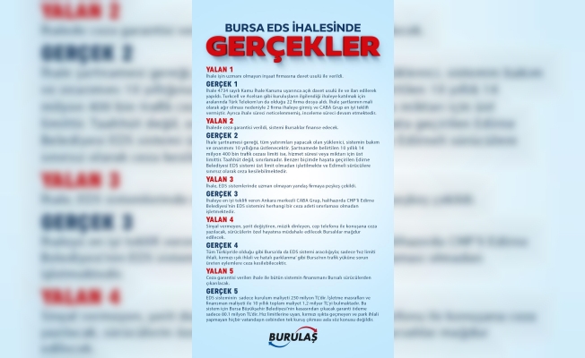 Bursa'da Burulaş'tan EDS açıklaması!