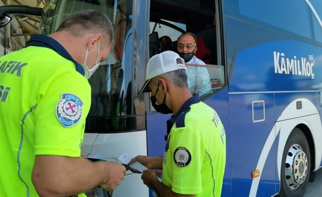 Bursa’da şehirler arası otobüs seferleri polis kontrolü altında