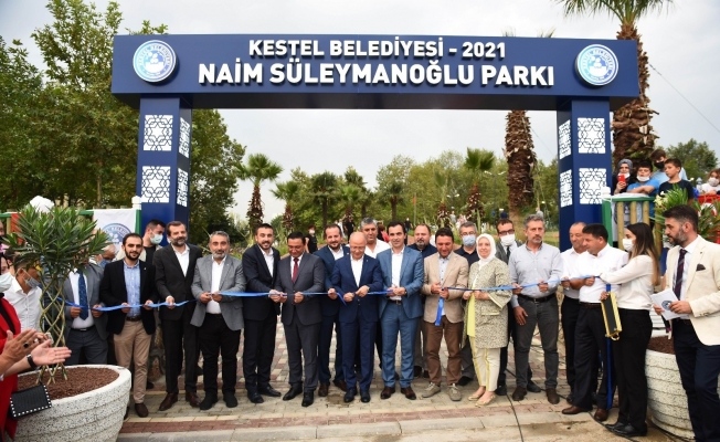 Kestel’de Naim Süleymanoğlu Parkı hizmete açıldı