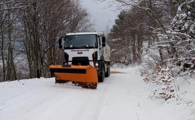 Kırsalda karla mücadele devam ediyor