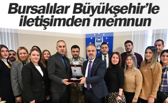 Bursalılar Büyükşehir’le iletişimden memnun
