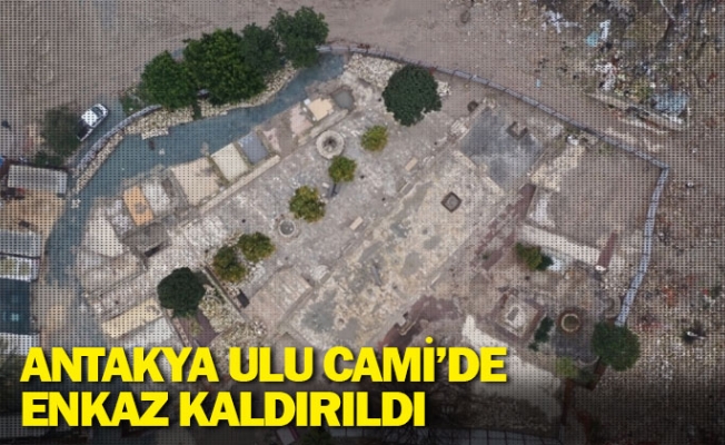 Antakya Ulu Cami’de enkaz kaldırıldı
