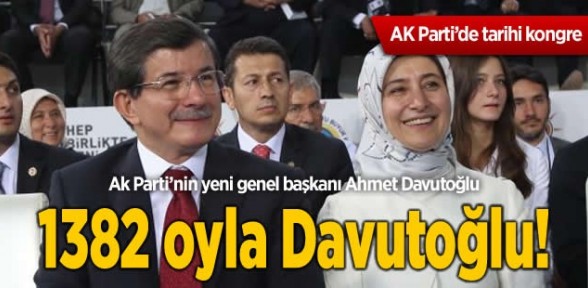 AK Parti'nin yeni genel başkanı Ahmet Davutoğlu