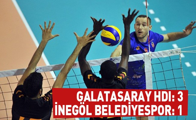 Galatasaray HDI Sigorta: 3 - İnegöl Belediyespor: 1