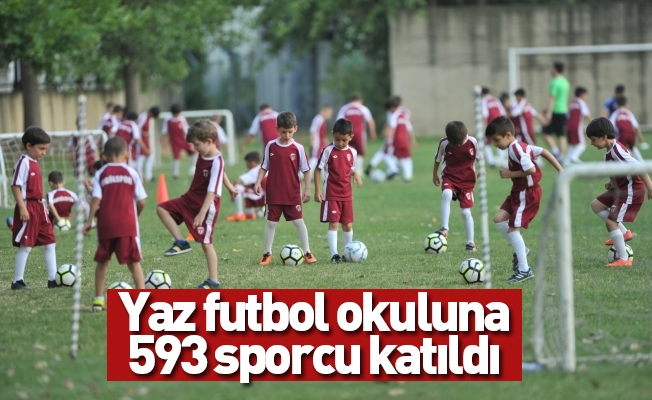 Yaz futbol okuluna 593 sporcu katıldı