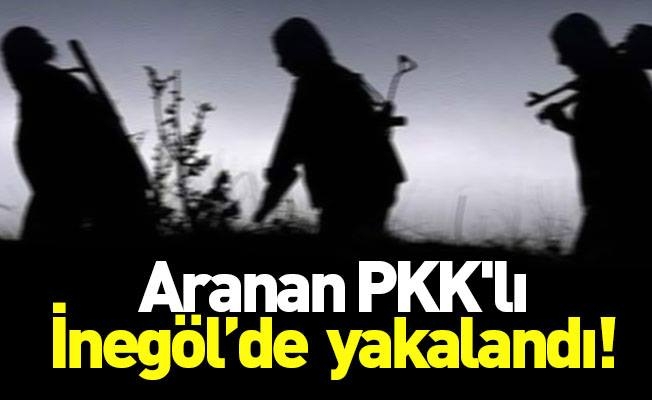 PKK'nın sözde dağ kadrosunda yer alan terörist İnegöl'de yakalandı