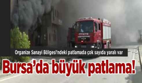 Bursa'da Tekstil Fabrikası'nda Patlama