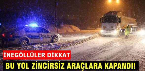 İnegöllüler bu yollara dikkat!