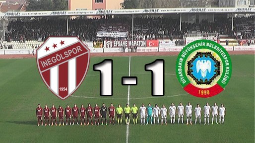 İnegölspor 1 - Diyarbakır BŞB.Spor: 1