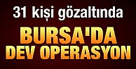 Bursa’da Örgüt Ve Ruhsatsız Silah Operasyonu: 31 Gözaltı