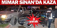 Mimar Sinan'da kaza; 3 yaralı