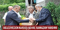 Belediyeden kardeş şehre ramazan yardımı