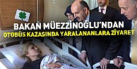 Bakan Müezzinoğlu’ndan otobüs kazasında yaralananlara ziyaret