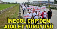 İnegöl CHP’den Adalet Yürüyüşü