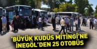 25 otobüsle büyük mitinge
