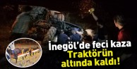 Traktör ile Otomobil Kafa Kafaya Çarpıştı:2 Yaralı