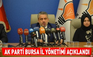 AK Parti Bursa il yönetimi açıklandı