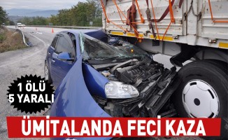 Ümitalanda feci kaza; 1 ölü, 5 yaralı