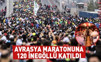 Avrasya Maratonuna 120 İnegöllü Katıldı
