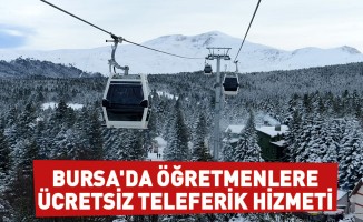 Bursa'da teleferik öğretmenleri ücretsiz taşıyacak