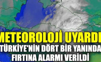 Türkiye'nin dört bir yanında fırtına alarmı