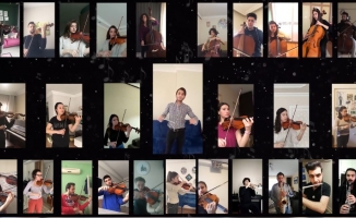 Bursa’da, orkestradan video konferansla konser