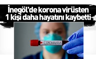 İnegöl'de korona virüsten 1 kişi daha hayatını kaybetti