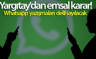 Yargıtay’dan emsal karar: Whatsapp yazışmaları delil sayılacak