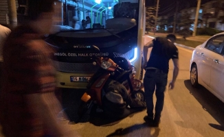 Halk otobüsünün çarptığı engelli bisiklet sürücüsü ağır yaralandı