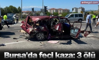Bursa'da feci kaza: 3 ölü
