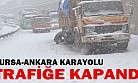 Bursa-Ankara karayolu trafiğe kapandı