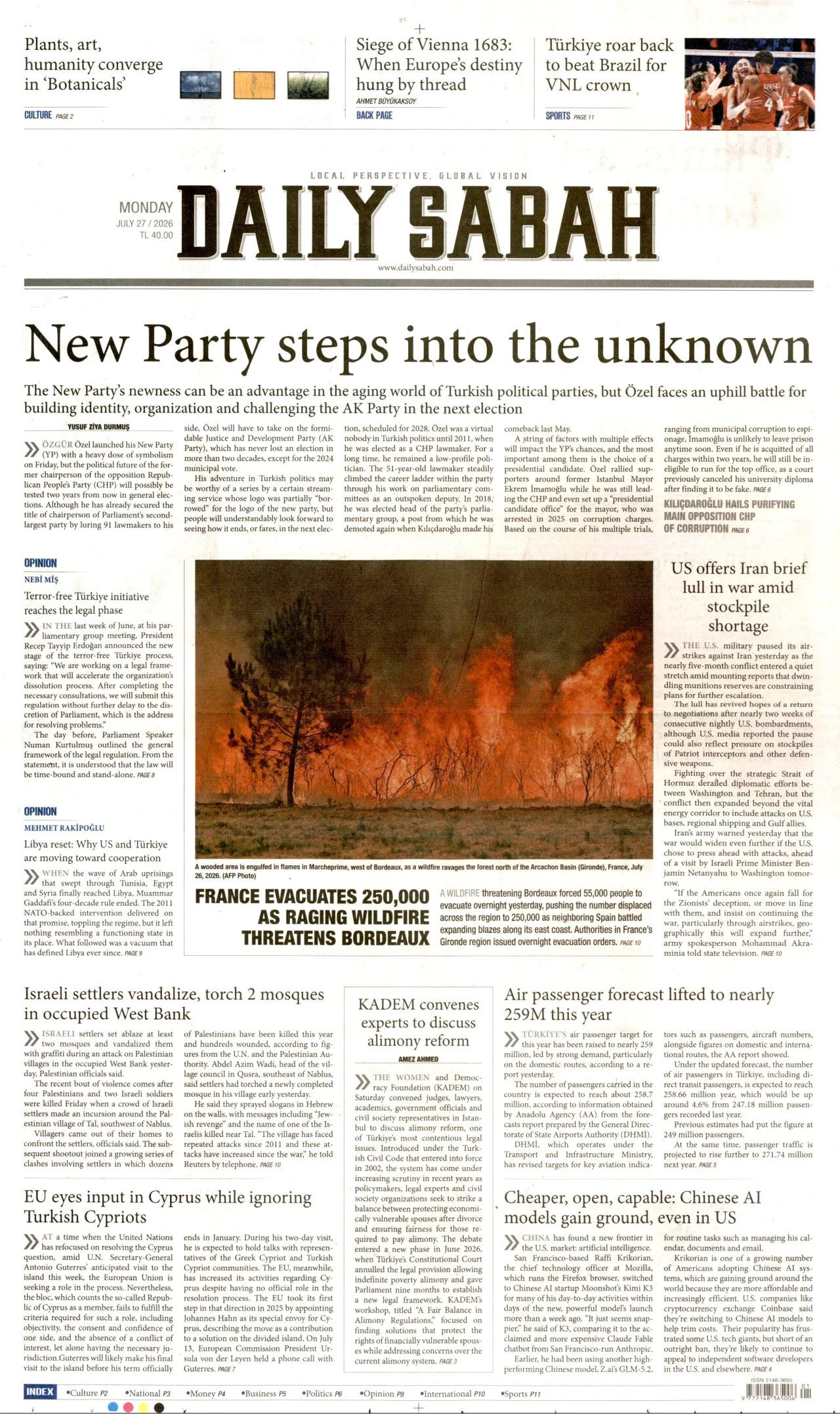 Daily Sabah Bugun