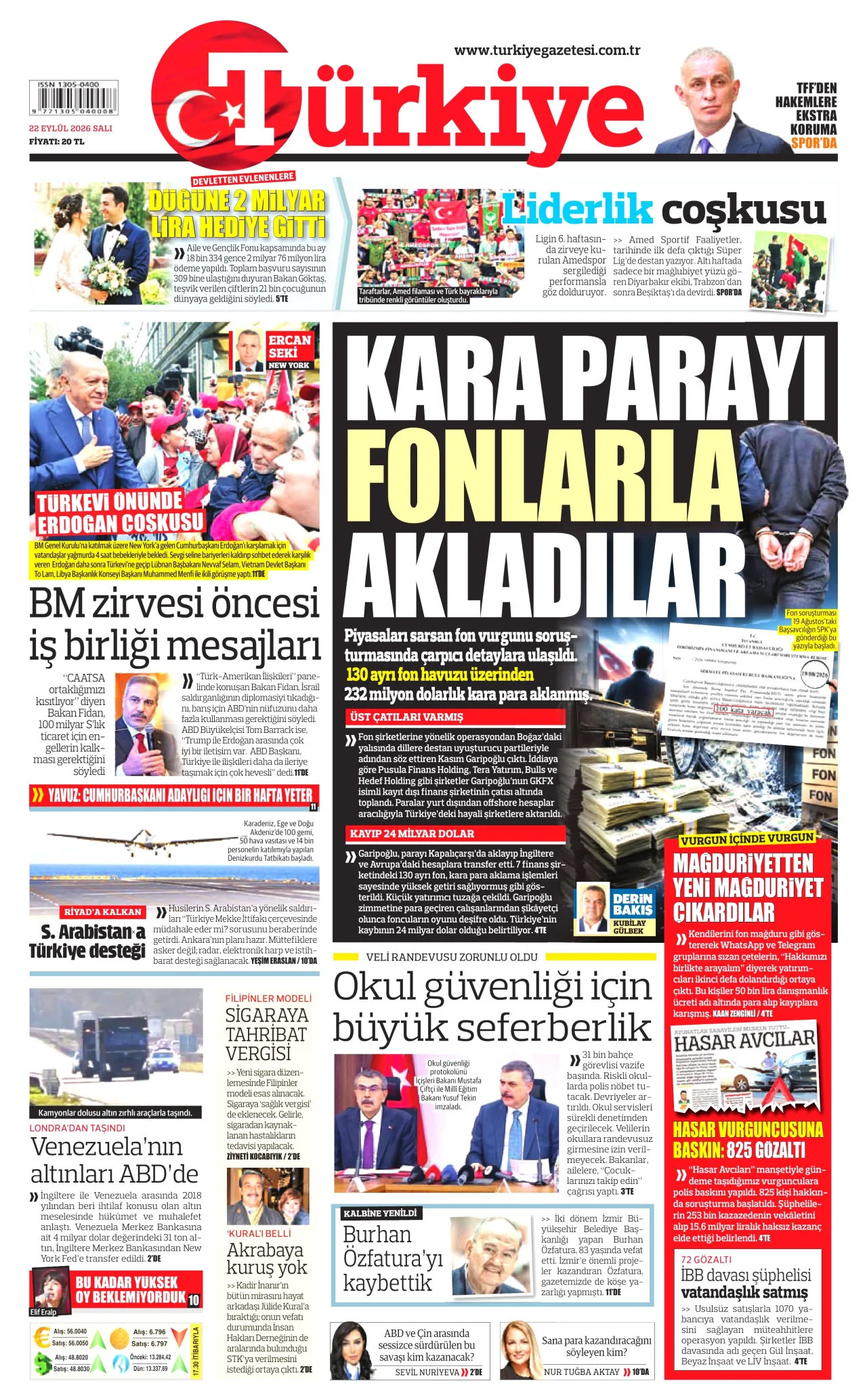 Türkiye Gazetesi Bugun