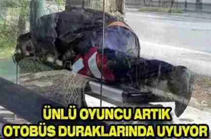 Ünlü oyuncunun ibretlik hali!