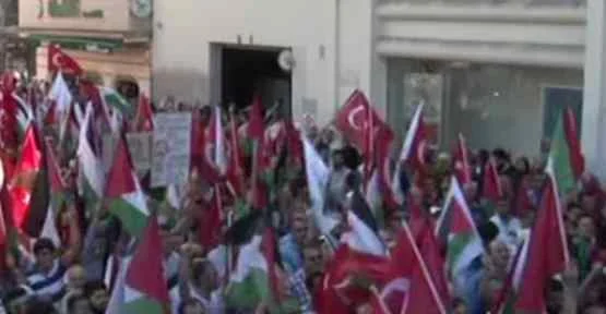 Taksim’de Filistin Yürüyüşü