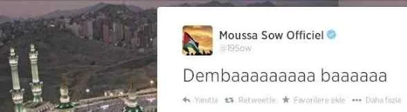 Sow’dan Demba’ya Tebrik
