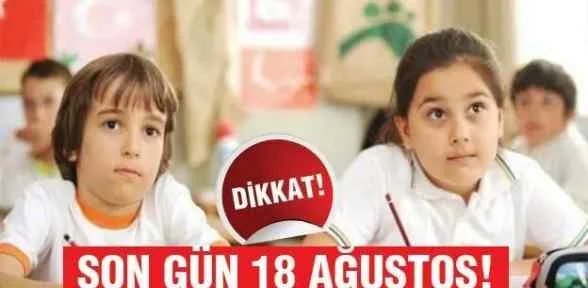 Özel okul desteği için son gün 18 Ağustos!