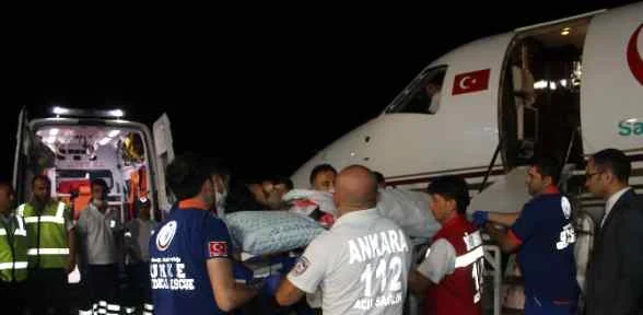 Yaralı 4 Filistinli Türkiye’de