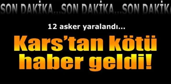 Minibüs şarampole yuvarlandı: 12 asker yaralı