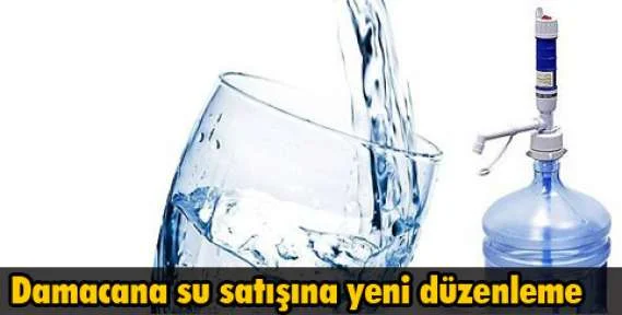 Damacana su satışına yeni düzenleme